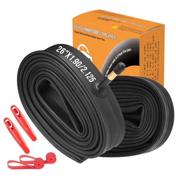 Flexsteep 2 Pack 26" x1.90/2.125 Bicycle Inner Tube & Bike