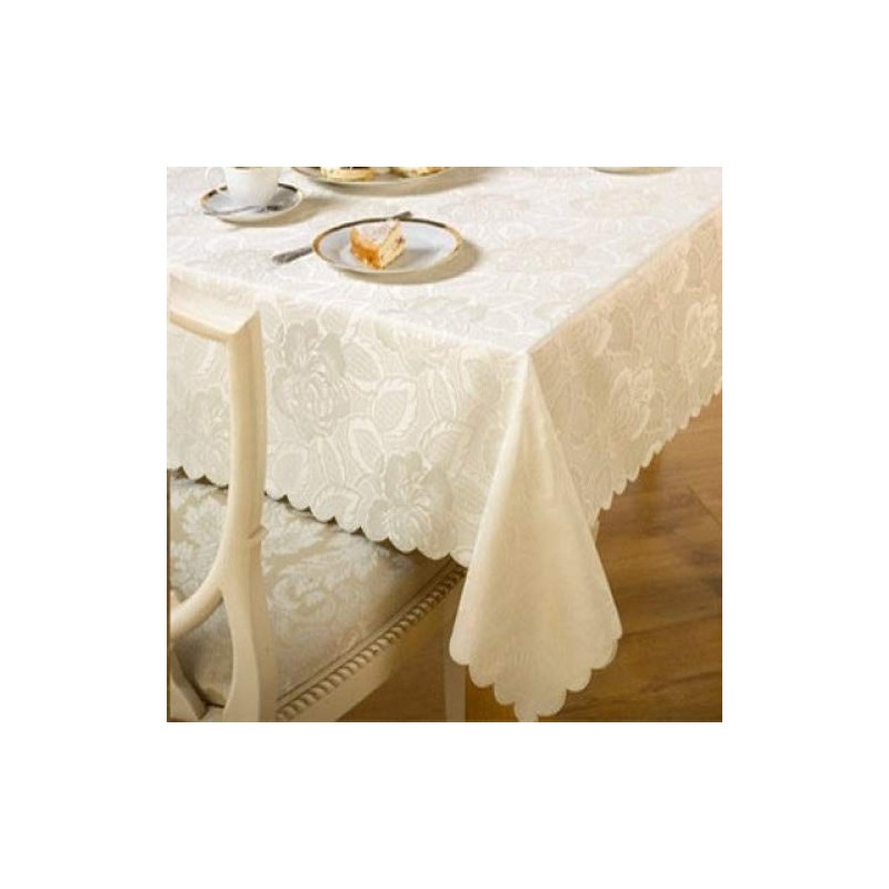 Emma Barclay Damast Rose Jacquard Tischdecke, 132 x 178 cm,