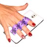 LAZY-HANDS 3-Loop Phone Grip - FITS Most - Paws Purple