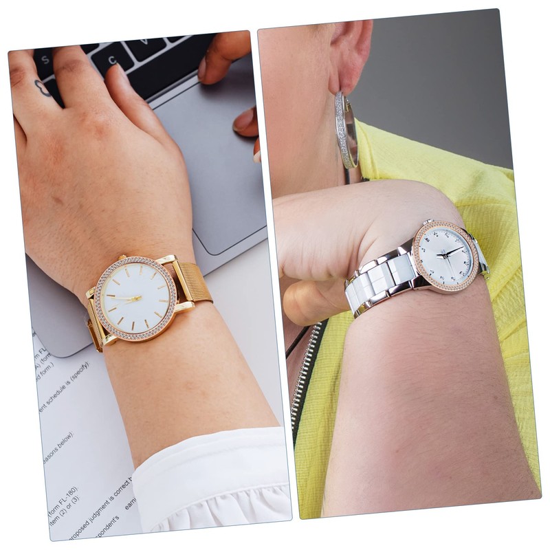 VILLFUL Watch Case with Double Ring Rhinestones Watch Screen Protector