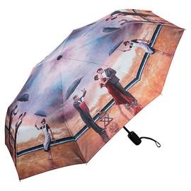 VON LILIENFELD Theo Michael: Hommage to the Singing Butler Folding Umbrella Windproof Open-Close Lightweight Stable Art, multicoloured