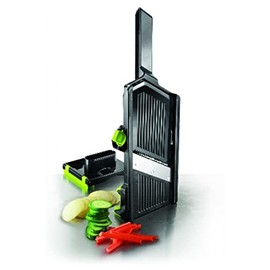 IBILI MANDOLINA REGULABLE, Stainless Steel, schwarz/grün/Silber, 32 x 12 x 5 cm, 2-Einheiten