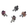4Pcs Dinosaur Motorbike Toy Motorcycle PVC Pull Car Home Decoration