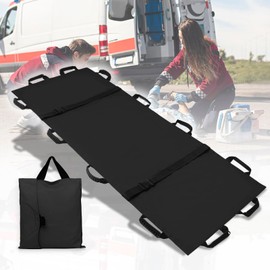 Botuwase Portable Transport Stretcher with 12 Handles Carrying Bag Patient Animal Mover Travel Size Emergency Casualty Evacuation-Capacity 400lbs (Black)