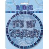Unique Party 55270 - 6" Glitz Blue Giant Birthday Badge