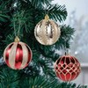 SVNVIOZ Pack of 16 8 cm Christmas Baubles Red Gold
