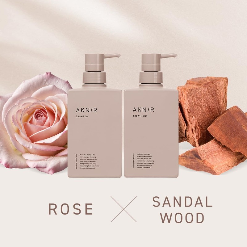 AKNIR Pear Flower Treatment, Rose x Sandalwood, 1 Month Supply,