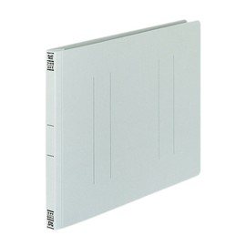 Kokuyo flat file Paper Cover Resin Binding Hardware 2 Hole A4 (150 Sheets Accommodate Gray Flat – v15 m