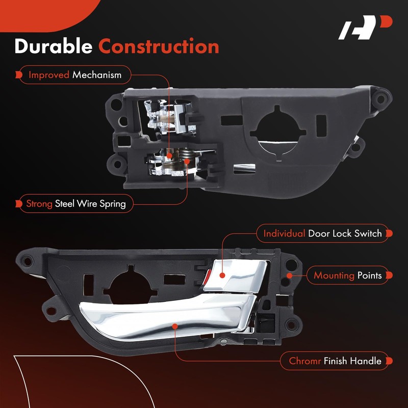 A-Premium Front Right Passenger Side Interior Door Handle Compatible with