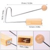 Geytetqi 2 PCS Vibraslap Percussion Instrument, Wood and Metal Musical