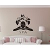 Heaven Decors Spa Girl Black Wall Decal Wall Sticker and
