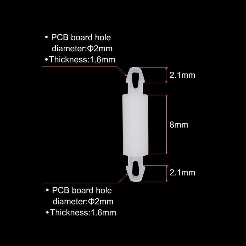 PATIKIL 200PCS PCB Board Isolation Column, Nylon Reverse Locking Circuit