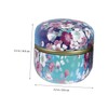 LABRIMP 2pcs Delicate Tea Box Multi-function Sealed Tinplate Containers for