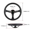 ANNX 14“ Steering Wheel+Quick Release+Hub Adapter 186H For Volkswagen VW