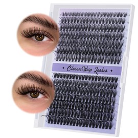 B&Q Individual Cluster Lashes 280PCS D Curl 30D+40D 9-16mm Mixed Length DIY Eyelash Extensions