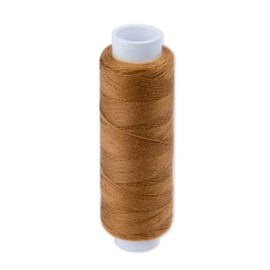 Strong Polyester Pro Sewing Thread, Many Colours Finest Spools, Universal All Purpose Hand and Machine Sewing, 200m - 220yd Coil Reel, by Pasmanta Made in Europe Since 1953 (5607 - Light Brown)