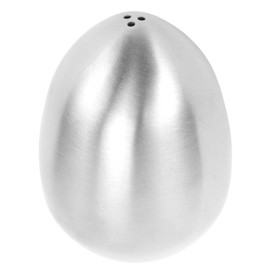 Stainless Steel Salt and Shakers, 3 Holes, Egg Shaped Jar, Leakproof, Design, Versatile for the Kitchen (Silver)