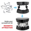 Denture Drill Bit Holder with 28 Bits fits 1/4 Inch