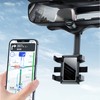 Car Rearview Mirror Phone Holder Adjustable 360 Degrees Rotation Multifunctional