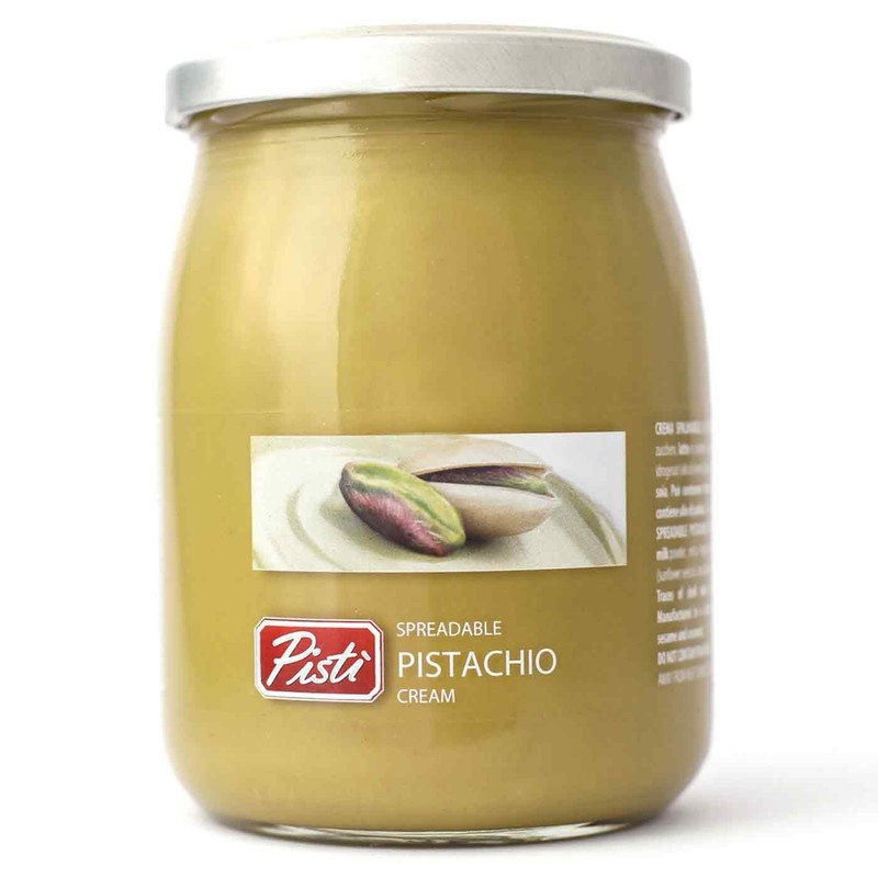 Pisti Sicilian Pistachio Cream Spread Baking Spreadable Smooth Paste Jar