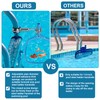 2 Pack Leaf Net Skimmer Clip,304 Stainless Steel Adjustable Pool
