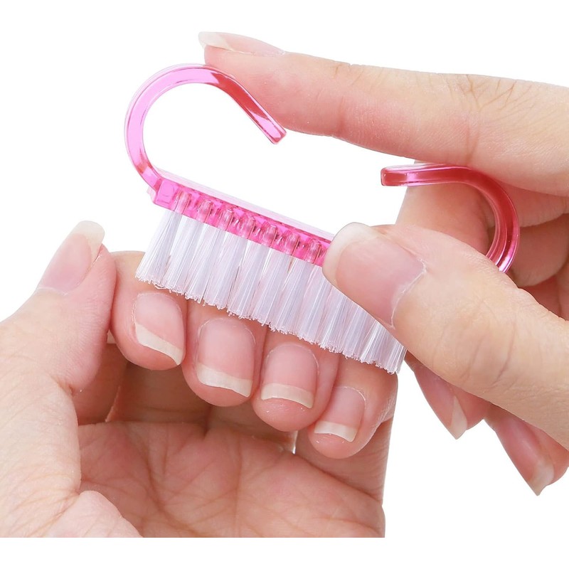 Paquet 10 Piezas Cepillo Limpieza Uñas Herramienta Lima Quitapolvo Manicura