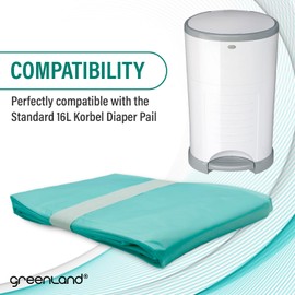 Greenland® Eco Friendly Refill Foil Rings for Korbel Standard 16L Nappy Bin, Pack of 6