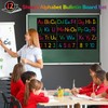 12 Pieces Alphabet Line for Classroom Wall Chalkboard Brights Manuscript