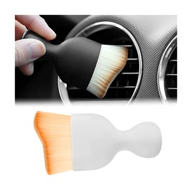 AICEL Car Detailing Brush, Auto Interior Dusting Brush, Car Soft Bristle Cleaning Tool, Universal Car Interior Crevice Brush for Dashboard, Air Conditioner Vents, Leather, Computer (Style I)