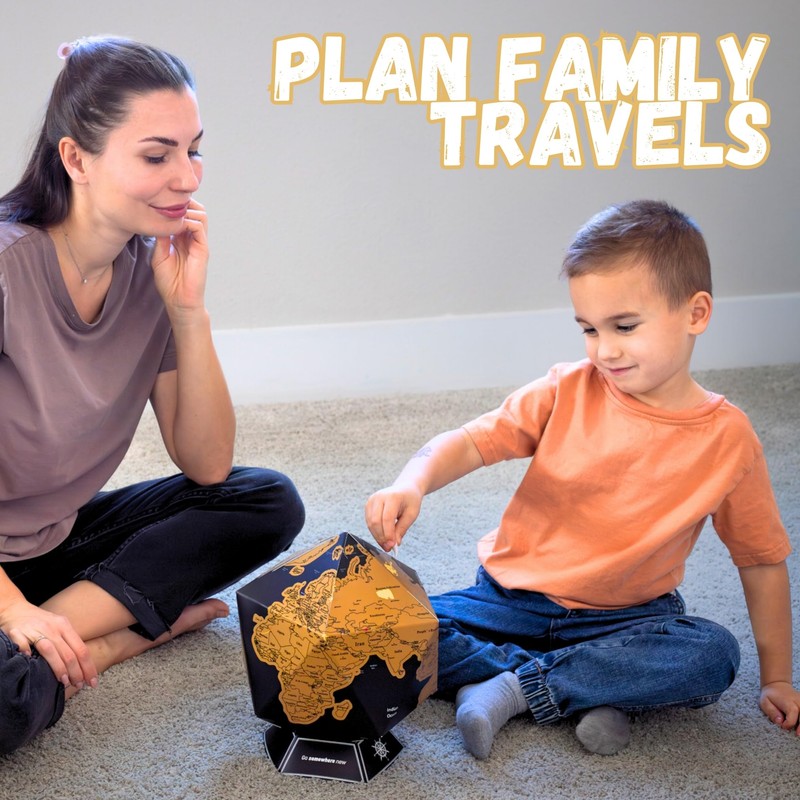 5 Minute Build It Scratch Off World Map - Fun