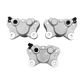 M MATI Front Left Right & Rear Brake Calipers for Arctic Cat ATV 250 300 375 400 454 500 with Pads 0402-011 0402-010 0402-011