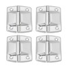 VGOL 4pcs Support Hinges 51x46mm Silver Chrome-Plated Self-Supporting Cabinet Hinge