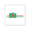 CafePress Camera Border Sticker Square Bumper Sticker Car Decal