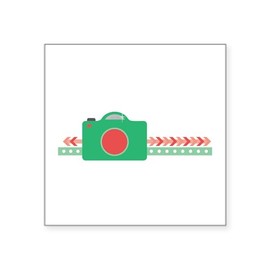 CafePress Camera Border Sticker Square Bumper Sticker Car Decal