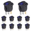 VEXUNGA Round Rocker Switch 3-Pin Rocker Switch Illuminated 6A 250V