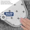 AOOWU Absorbent Toilet Mat, 40x50 cm U-shape Non Slip Dry