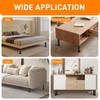 Yoposeo 4 PCS Adjustable Round Furniture Legs 7-12.2 inch [with