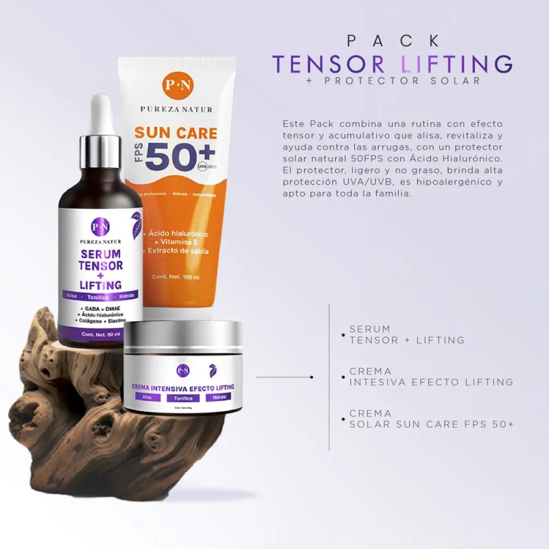 Kit Pureza Natur Protector Solar Pack Lifting Serums