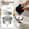DITOSH Electric Moka Pot 6 Cup 300ml Plastic Transparent Stovetop