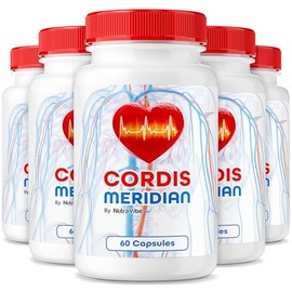 (5 Pack) Cordis Meridian Capsules - Premium Blend to Support Stable Levels, Original Formula and All-Natural Ingredients for Healthy Circulation and Balance, Easy to Swallow Pills (300 Capsules)