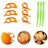 Eowppue 9 Pcs Orange Peeler Tools Multifunctional Creative Make Juicy