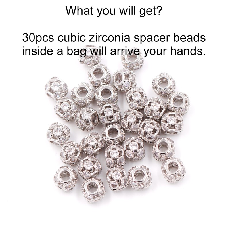 Malahill 30pcs findings for Jewelry Making, Spacer 10.5 * 9mm