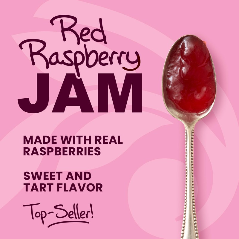 Stonewall Kitchen, non GMO, Red Raspberry Jam, 12.5 oz. Jar,