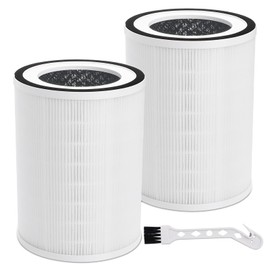 2Pcs Air Purifier Filter Replacement Compatible with Afloia Kilo, KILOPRO, MIRO, MIRO PRO, MORENTO MR-Kilo, Kalo, 360° 3-Stage Filtration