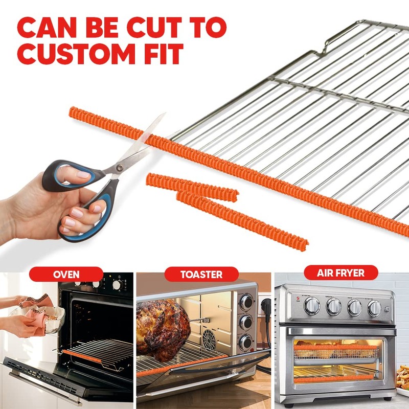 Silicone Oven Guards for Racks, Heat Resistant Oven Rack Shields,