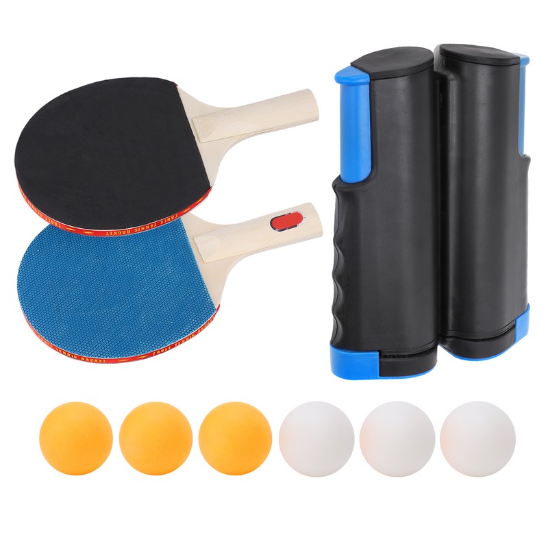 Portable Sport Automatic Ping Pong Bats Racket Telescopic Net Frame