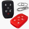 2-Pack Click&Fit Silicone Key Fob Covers Compatible with Chevy Suburban