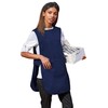 Premier Ladies/Womens Long Length Pocket Tabard / Workwear (S) (Navy)