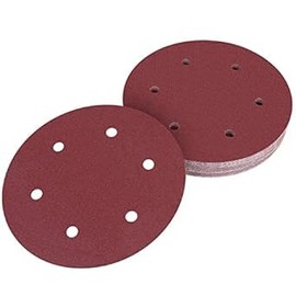 225mm Hook and Loop Disc 40 Grit, 30Pcs 225mm Sandpaper 6 Holes Sanding Discs for Drywall Sander Long Neck Sander