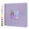 Yopih Photo Book Scrapbook with Linen Cover, 20 x 20